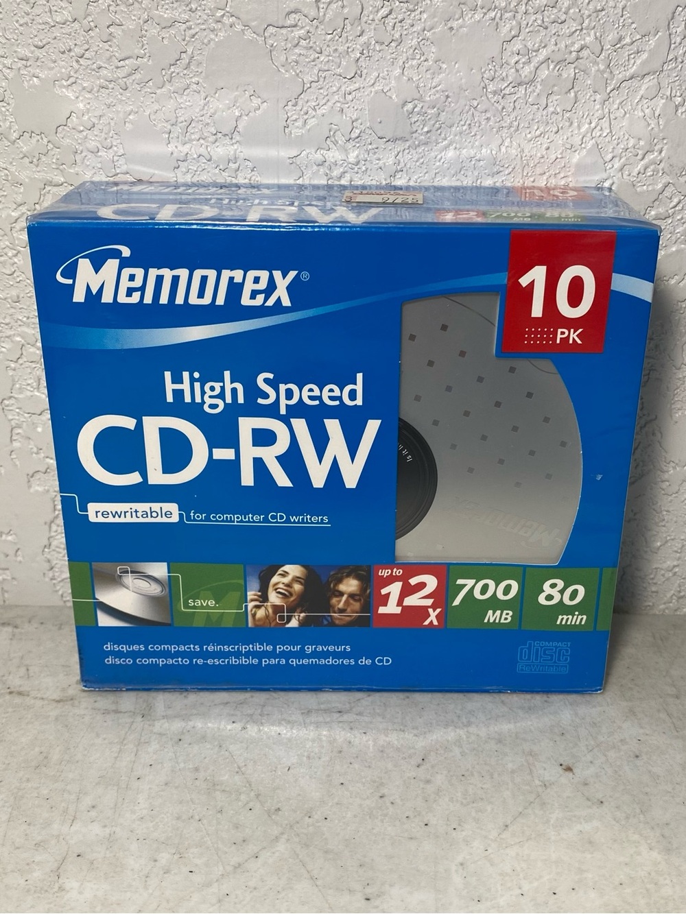 CD High Speed Memorex 10-Pack Music CD-RW Discs 12X - 700 MB - 80min Blank - NEW